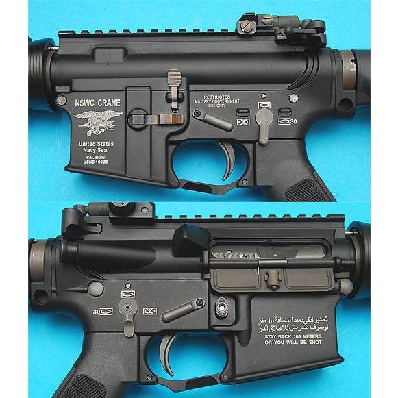 WP88 アンビ仕様に G&P M4 アンビセレクター/BK(黒・ブラック)WA M4A1