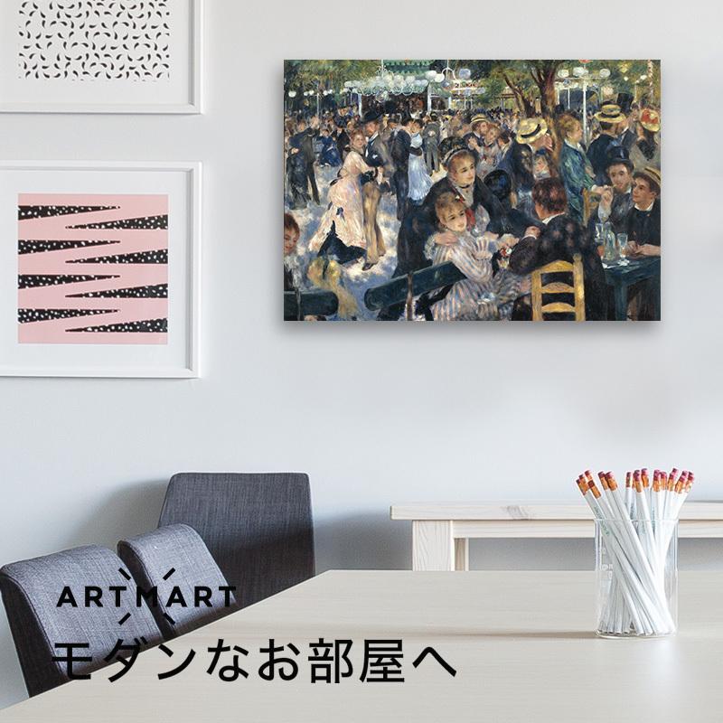 アートパネル アートボード ルノワール ムーラン・ド・ラ・ギャレットの舞踏会 60x45 A2 壁掛け インテリア 絵画 01_4