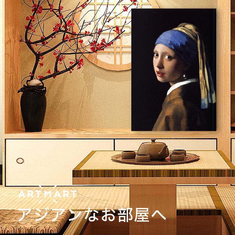 アートパネル アートボード フェルメール 真珠の耳飾りの少女 60x45 A2