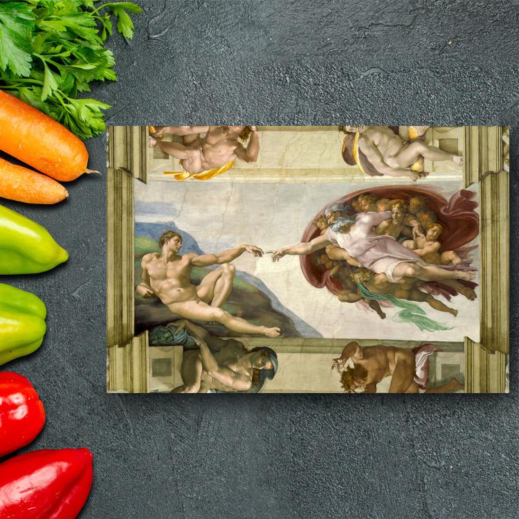 アートパネル アートボード ミケランジェロ アダムの創造 60x45 A2 壁掛け インテリア 絵画 01