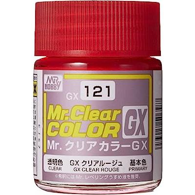 GSIクレオス Mr.クリアカラーGX クリアルージュ 18ml 模型用塗料 GX121