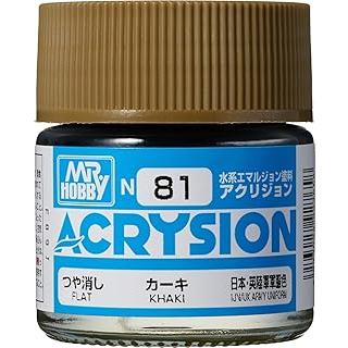 GSIクレオス アクリジョンカラー カーキ つや消し 10ml 模型用塗料 N81