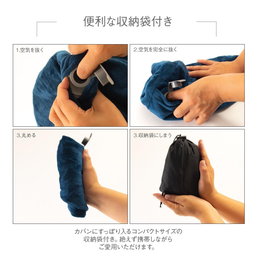 ZELDNER（ゼルドナー） ネックピロー トラベルクッション 折りたたみ