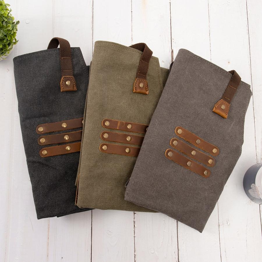 エプロン 職人 かっこいい 作業服 クラフト 本革使用 多機能