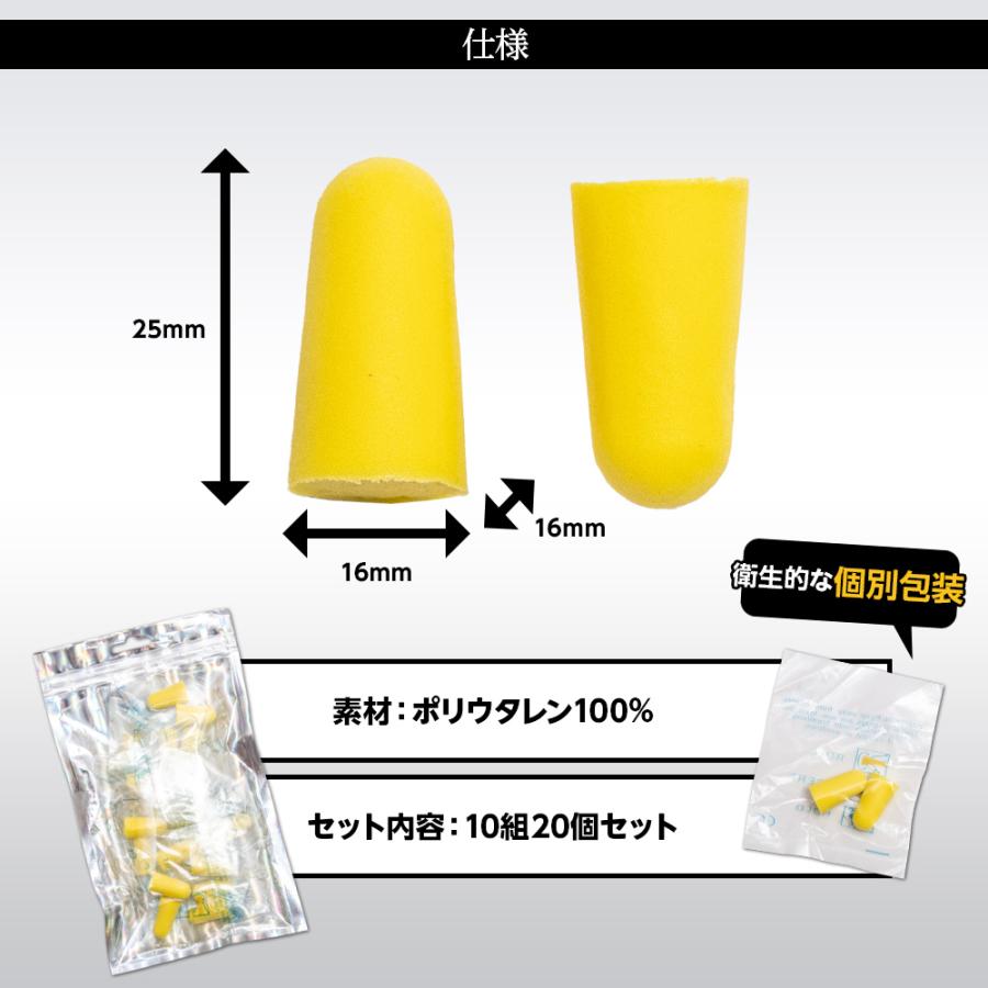 耳栓 10組20個セット 睡眠 騒音 遮音 高性能 大人用 子供用 みみ