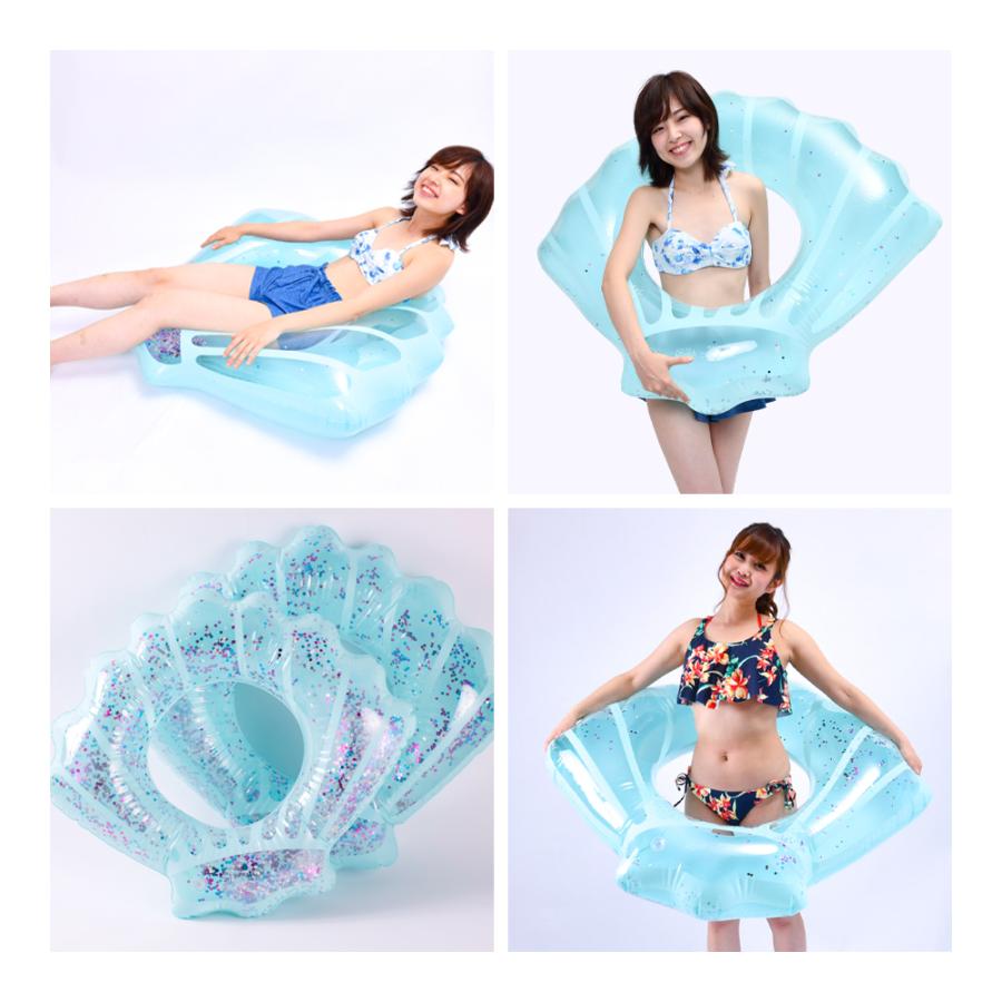 浮き輪 貝殻 浮き具 子供用 大人用 親子で スイミング フロート ビーチ用 プール 水泳 水遊び シェル レジャー 海 持ち手付き 夏 爆買 |  | 18