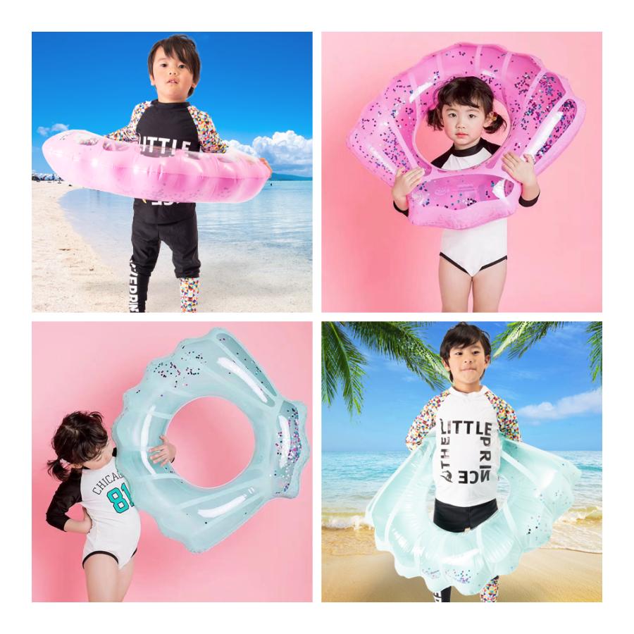 浮き輪 貝殻 浮き具 子供用 大人用 親子で スイミング フロート ビーチ用 プール 水泳 水遊び シェル レジャー 海 持ち手付き 夏 爆買 |  | 20