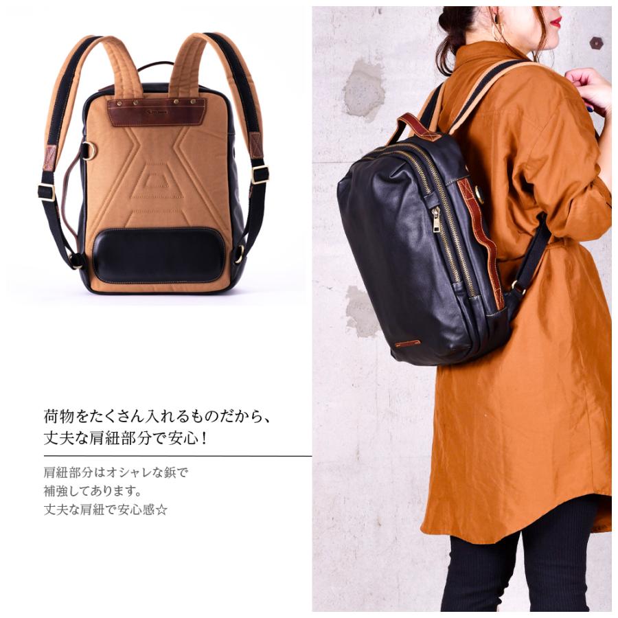 ZELDNER リュック レザー レディース メンズ 革 本革 牛革 ZELDNER リュック レザー レディース メンズ 革 本革 牛革