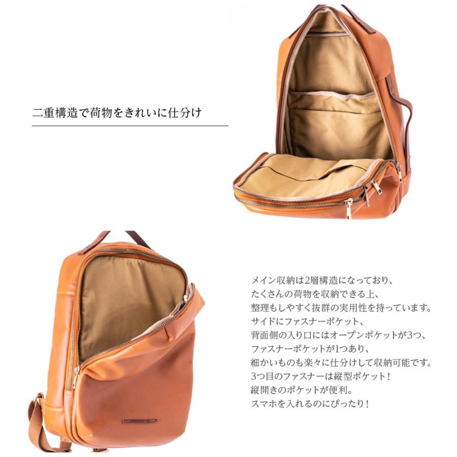 ZELDNER リュック レザー レディース メンズ 革 本革 牛革 ZELDNER リュック レザー レディース メンズ 革 本革 牛革