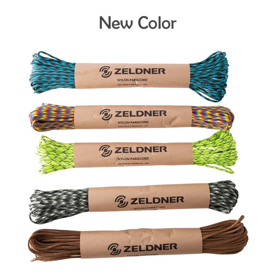ZELDNER（ゼルドナー） パラコード 30m ロープ 耐荷重280kg テント