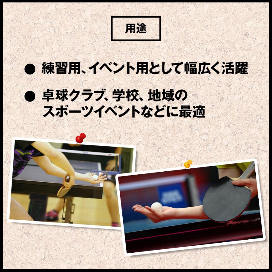 ZELDNER（ゼルドナー） 卓球ボール 練習用 110個セット (2色 各55個