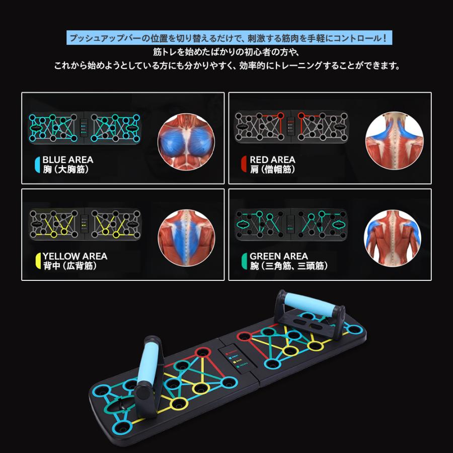 プッシュアップボード プッシュアップバー 筋トレ 腕立て 腕立て伏せ