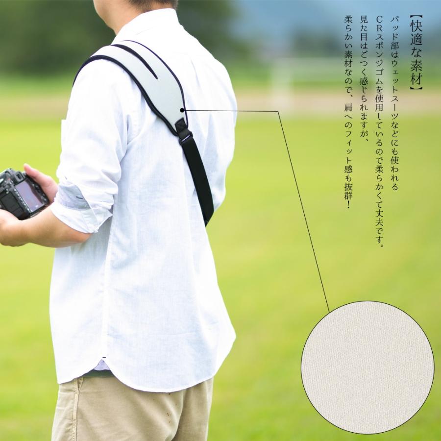 速写ストラップ 一眼レフ カメラストラップ 調節可能 ショルダーネック