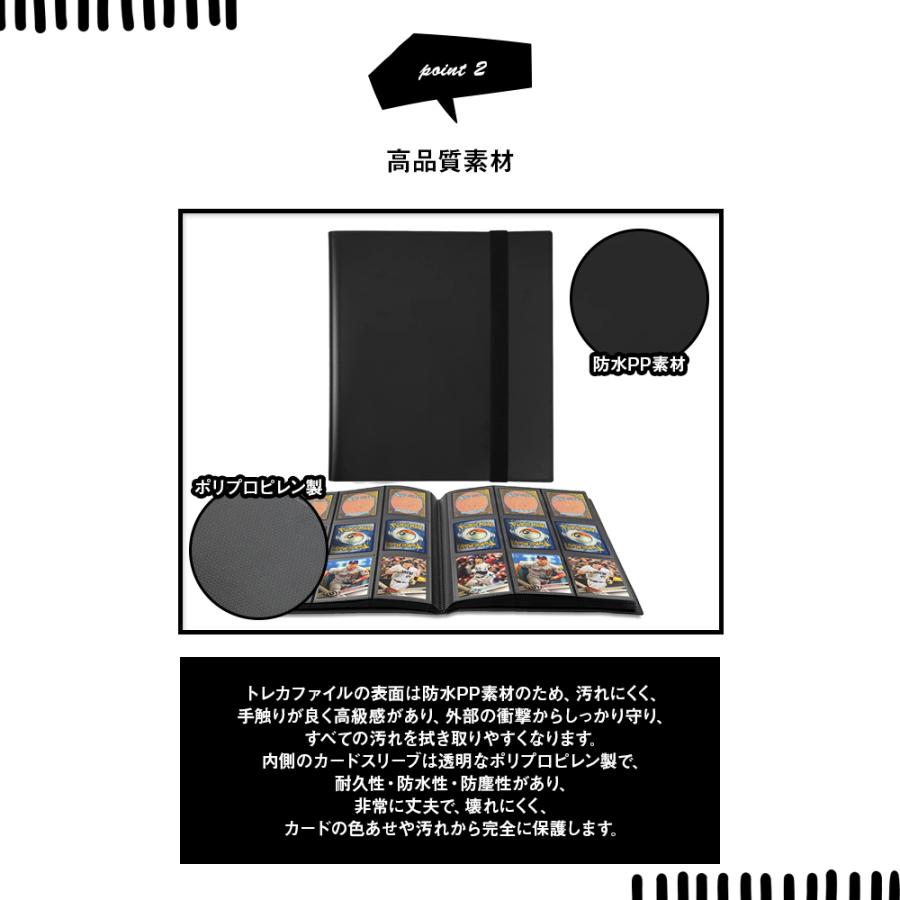 トレカファイル 360枚収納 トレカケース トレーディングカードホルダー