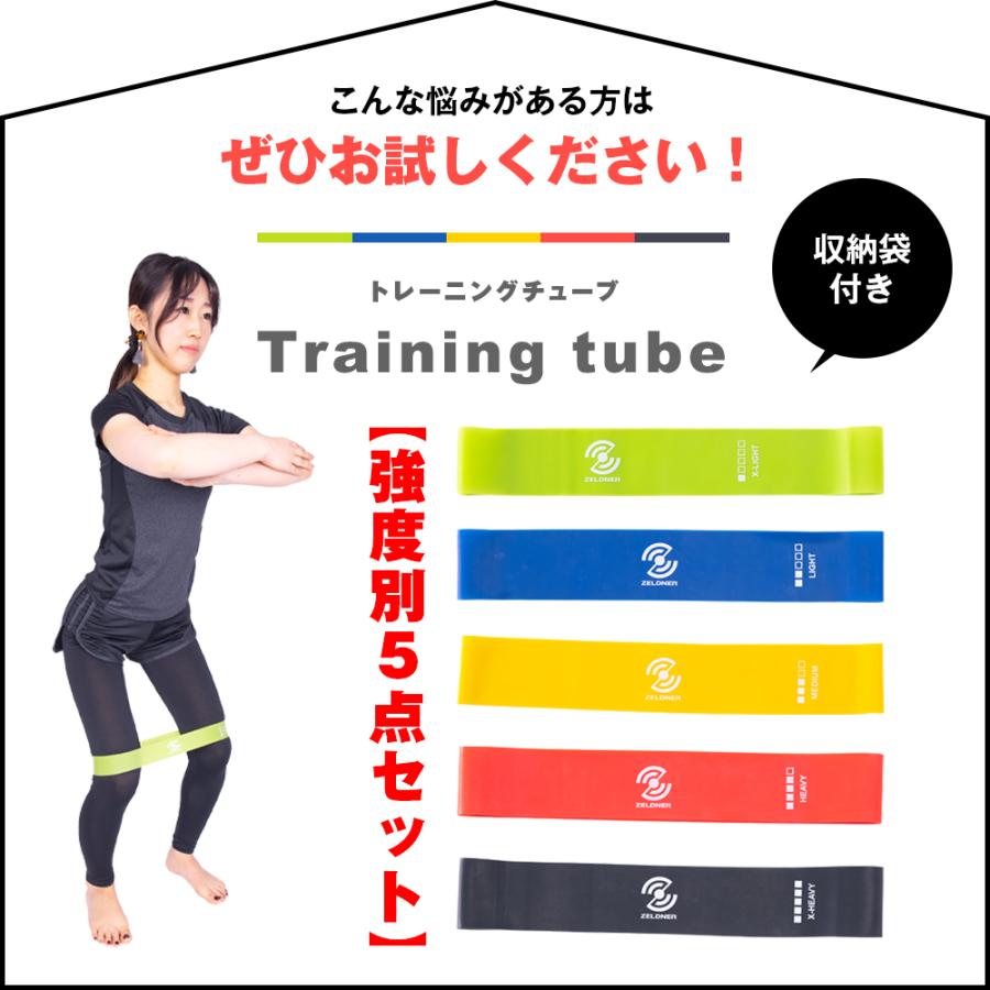 ZELDNER トレーニングチューブ エクササイズバンド 5本セット ZELDNER トレーニングチューブ エクササイズバンド 5本セット