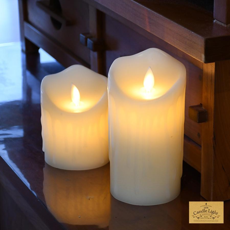 LED キャンドル ライト ゆらぎ 3本セット 香る 調光可能 リモコン付き