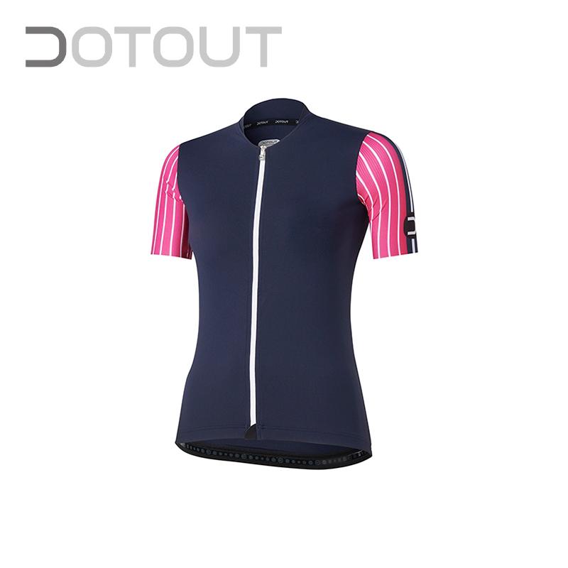 DOTOUT サイクルジャージ　Stripe W Jersey DOTOUT/ドットアウト Stripe W Jersey 704 blue-fuchsia