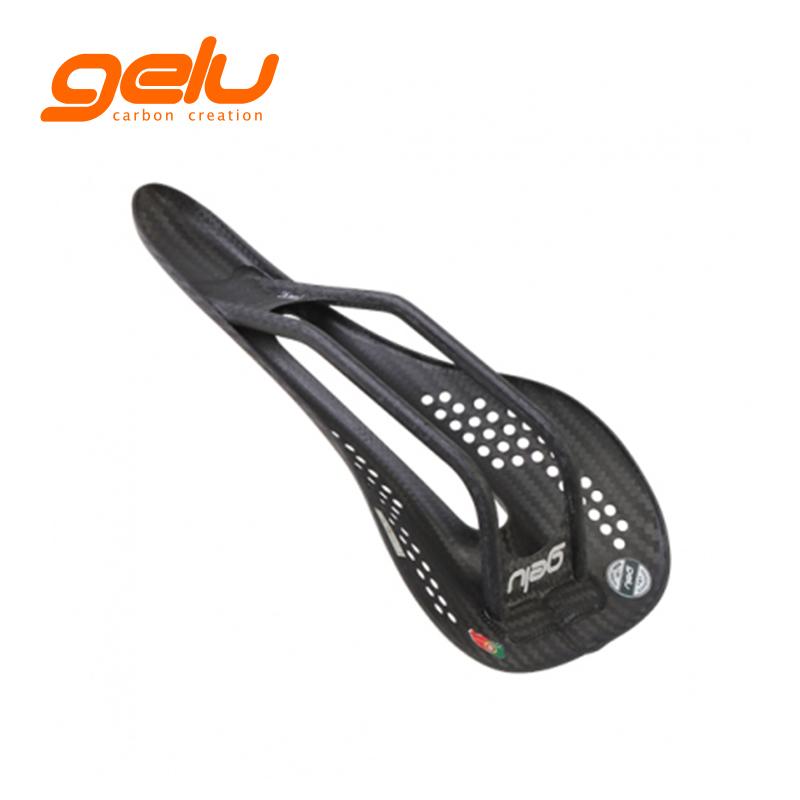 gelu S3 カーボンサドル ホワイトロゴ gelu/ゲル gelu S3 カーボンサドル (黒ロゴ) 軽量フルカーボンサドル