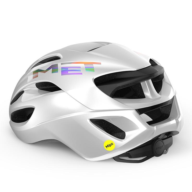 MET メット RIVALE MIPS White Holographic/Glossy ヘルメット