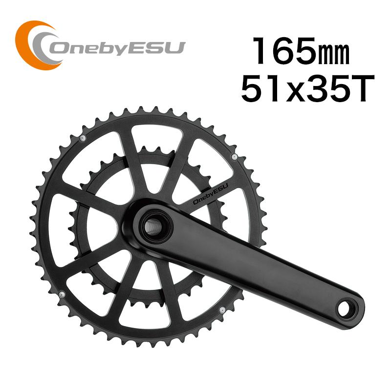 OnebyESU ワンバイエス ジェイ・クランクセット 51/35 165 オールBK