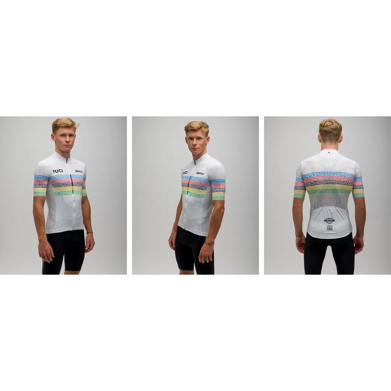 Santini サンティーニ MEN'S JERSEY UCI ROAD 100 CHAMPIONS 世界