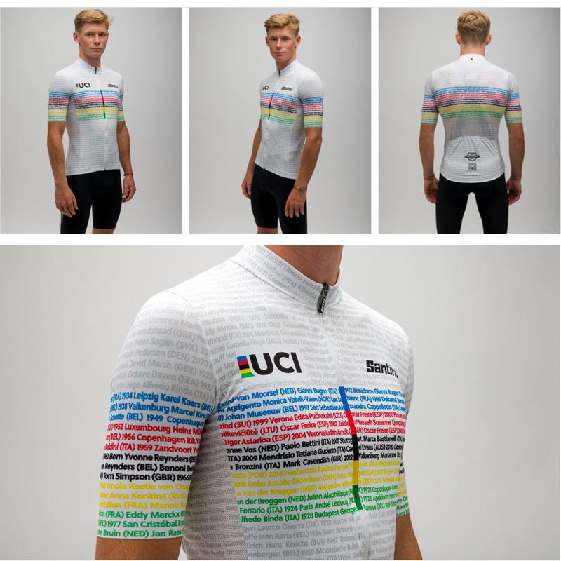 Santini サンティーニ UCI ROAD 100 CHAMPIONS MEN'S JERSEY 2024 世界