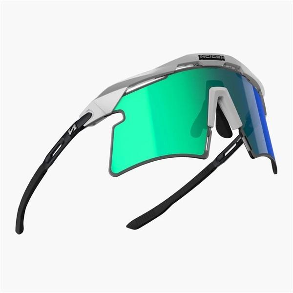SCICON SPORTS シーコン AEROSHADE 2.0 TITANIUM WHITE METAL MATTE LENS:MM BLUE-GREEN + PINK サングラス