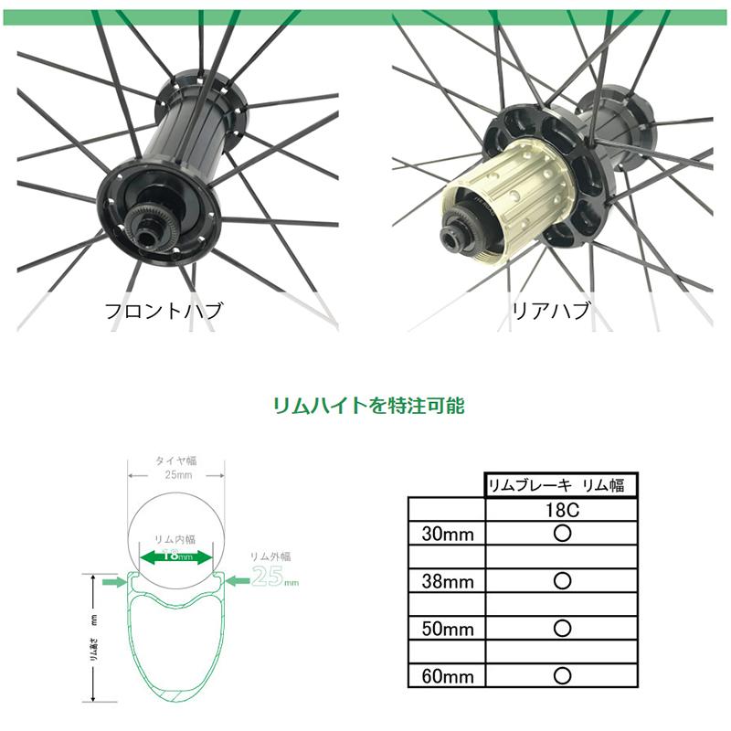 SMITH スミス CeraLight RimBrake-Tubeless リム幅 25mm (内幅18C