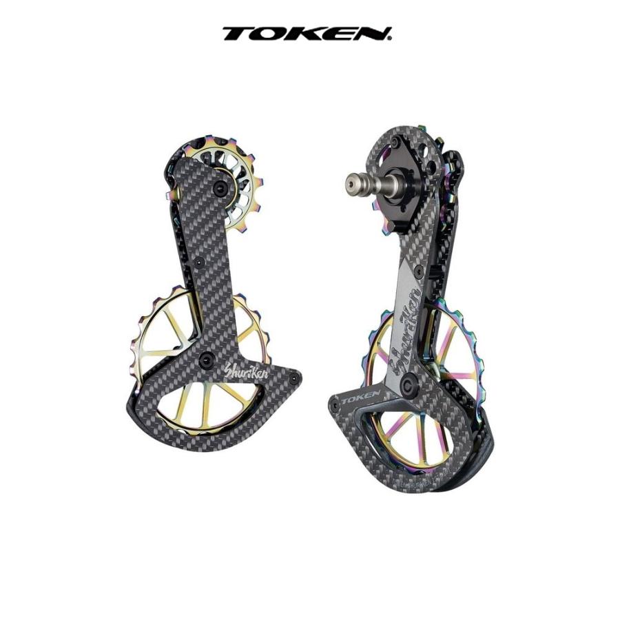 SHIMANO アルテグラ DI2 ＋‪ TOKEN シュリケン プーリー Token Derailleur Pulleys | Shuriken Oversized Pulley Set