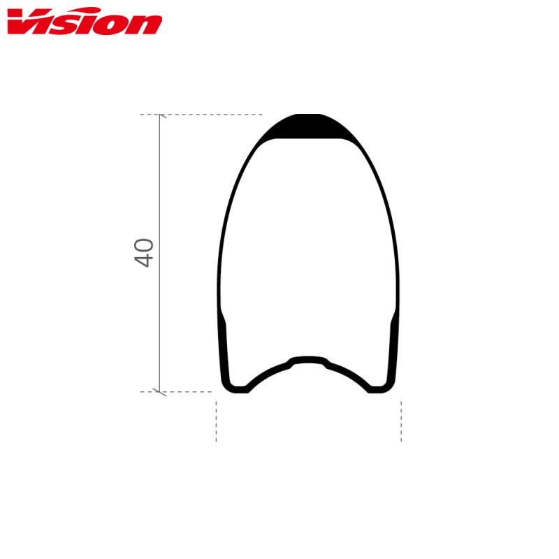 VISION ヴィジョン METRON40 SL DB-6B チューブラー WHEELSET