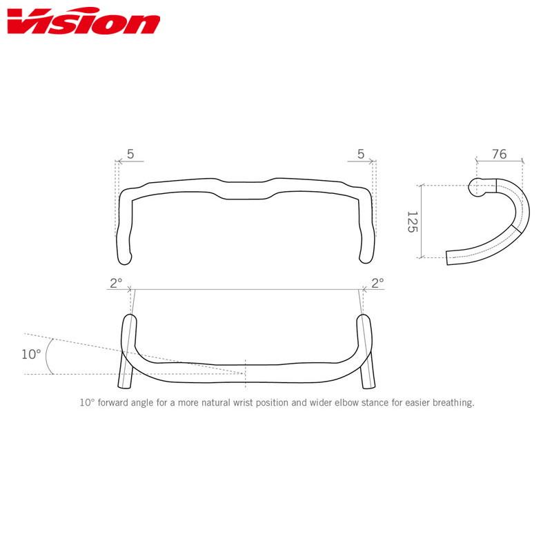 VISION ヴィジョン METRON 4D COMPACT HANDLEBAR ハンドル : サイクル