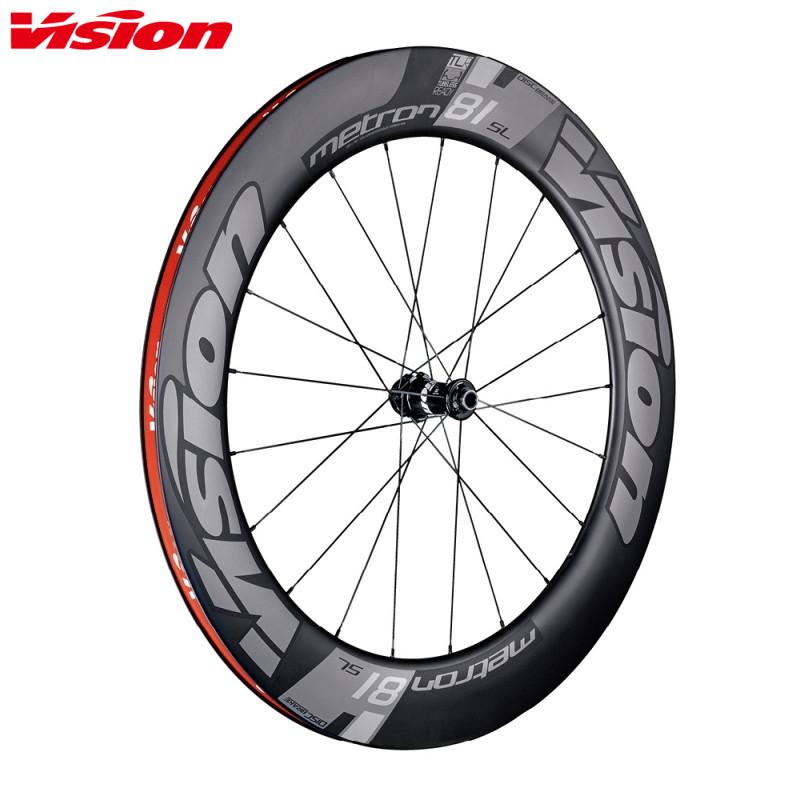 Vision Metron 81 ホイール、チューブラータイヤ付 VISION ヴィジョン METRON81 SL DB-CL TLR/クリンチャー WHEELSET