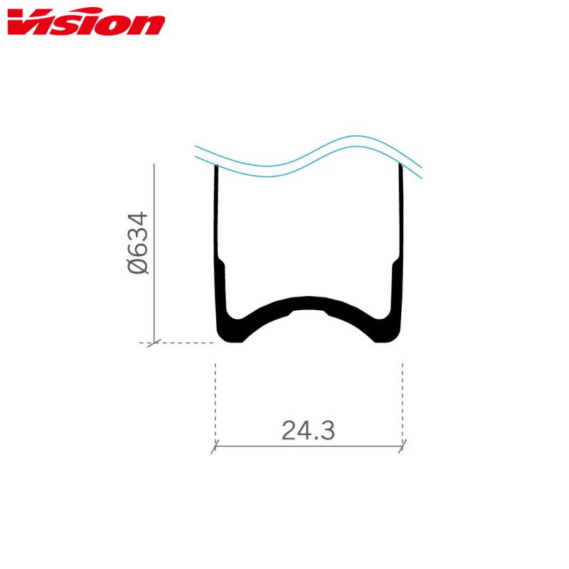 VISION ヴィジョン METRON SL DB-CL チューブラー リア ディスク VISION ヴィジョン METRON SL DB-CL チューブラー リア ディスク