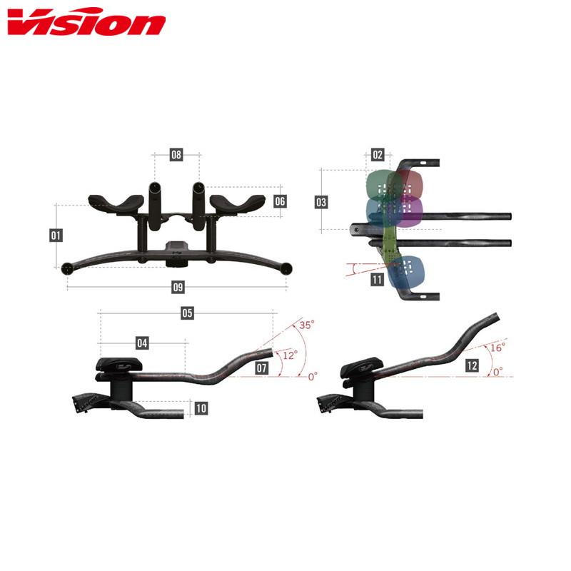 VISION ヴィジョン METRON TFA AEROBAR 400mm TTハンドル VISION ヴィジョン METRON TFA AEROBAR 400mm TTハンドル