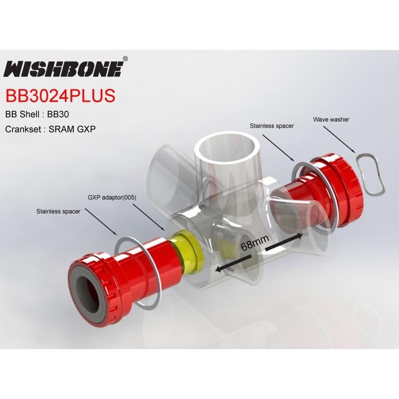 Wishboneウィッシュボーン Rord BB ”BB3024 PLUS” BB30 PLUS用 SHIMANO