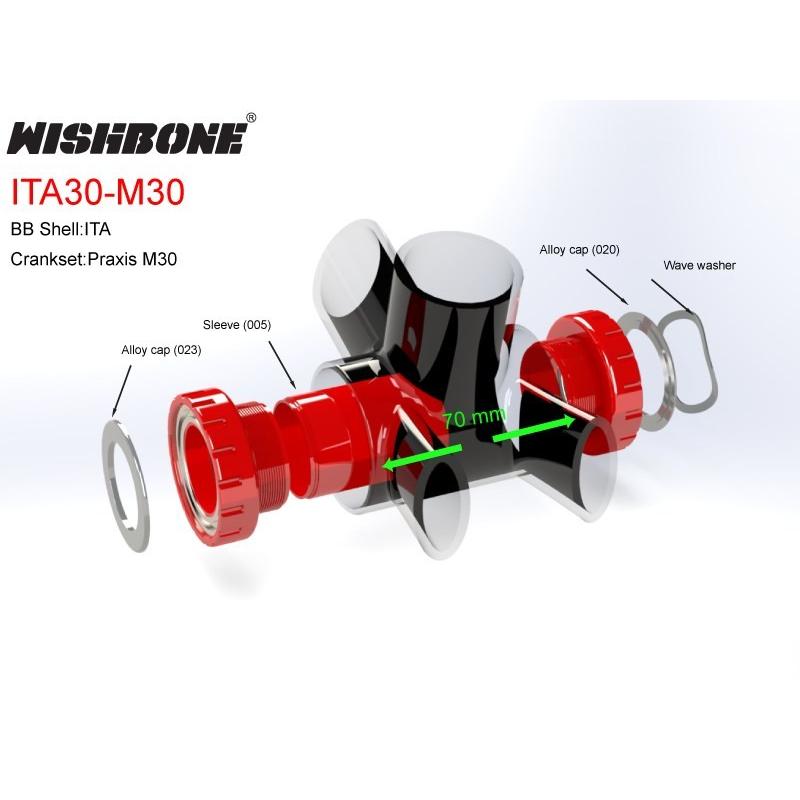 Wishboneウィッシュボーン Rord BB ”ITA30-M30” ITA用 Praxis M30対応