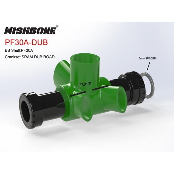 パーツ Wishbone BB PF30A SRAM DUB BBInfinite PF30 83mm Bottom Bracket for DUB Road Crank Sets