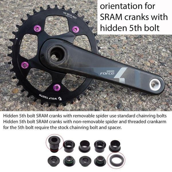 WolfTooth ウルフトゥース 110 BCD 5 Bolt Chainring 34T compatible