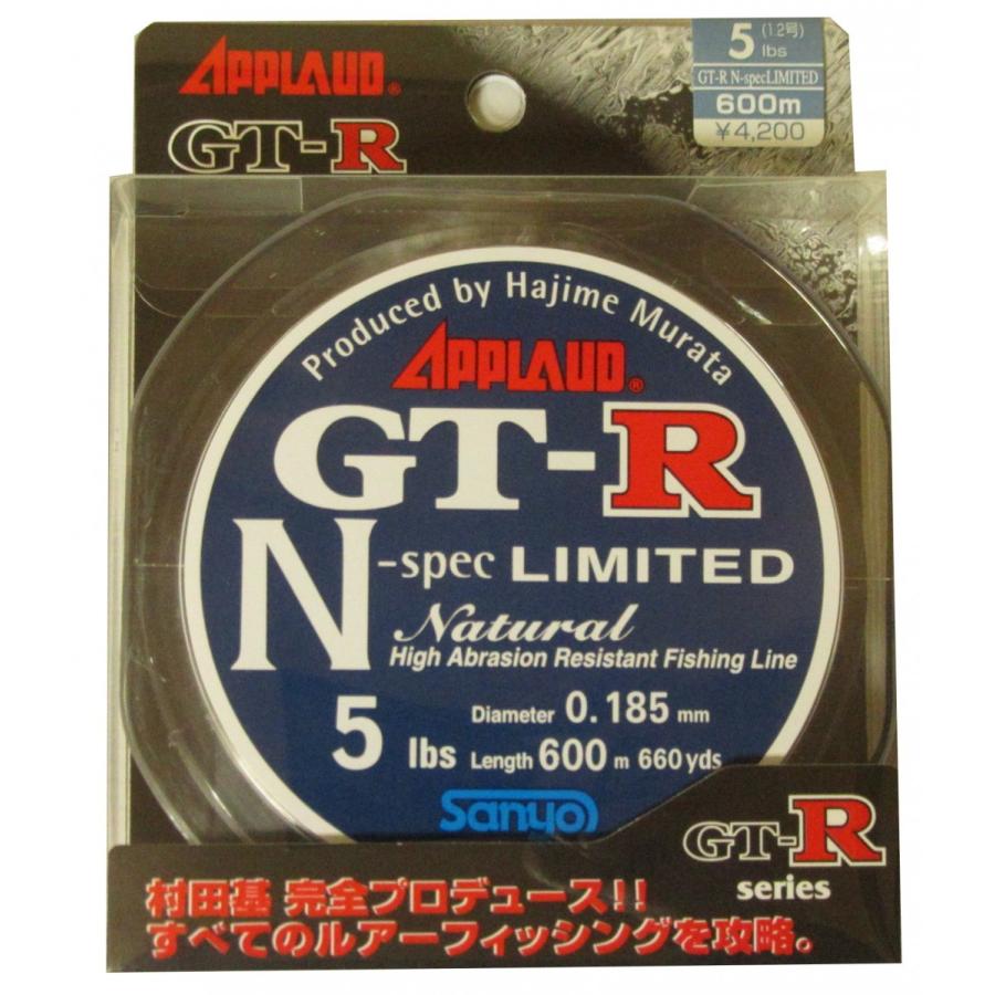 【メール便】600m 5lb（5ポンド） 1.2号 GT-R N-Spec LIMITED サンヨーナイロン APPLAUD GT-R Nスペック リミテッド GTR ナイロンライン｜hobbyshop-elnan