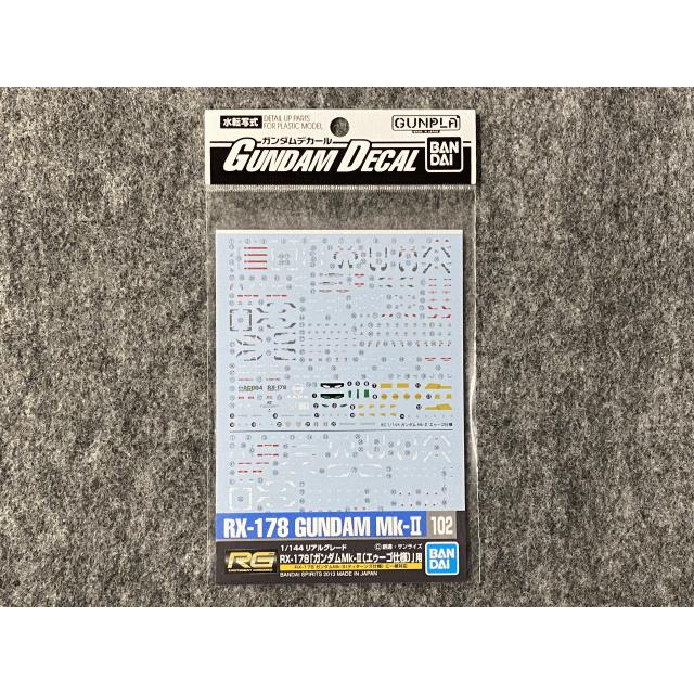 BANDAI（バンダイ） ガンダムデカール No.102 RG ガンダムMK-II用