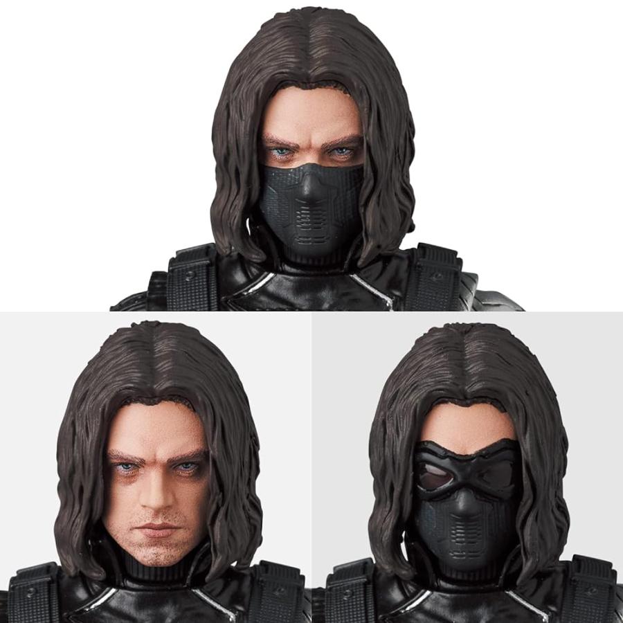 MAFEX マフェックス No.203 キャプテン アメリカ WINTER SOLDIER ウィンター ソルジャー 全高約155mm ノンスケール 塗装済み アクションフィギュア｜hobbyshopns｜06