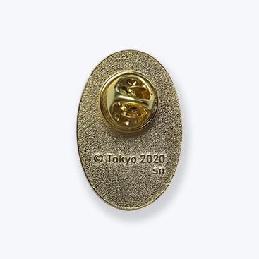 公式商品 東京2020オリンピックエンブレム ピンバッジ 楕円 EMゴールド オフィシャルライセンスグッズ｜hobbyshopns｜03
