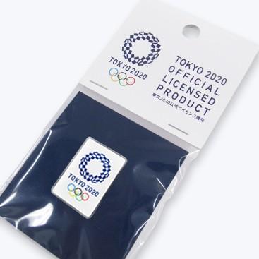公式商品 東京2020オリンピックエンブレム 現金特価 在庫あり ピンバッジ 四角 オフィシャルライセンスグッズ EMニッケル