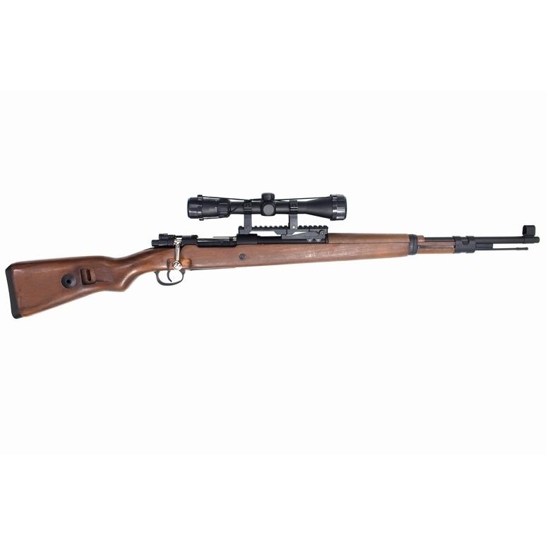 DOUBLE  BELL　kar98k ブラックモデル　リアルカート 15発付き DOUBLE BELL製 Kar98k リアル刻印 リアルウッド 排莢式エア