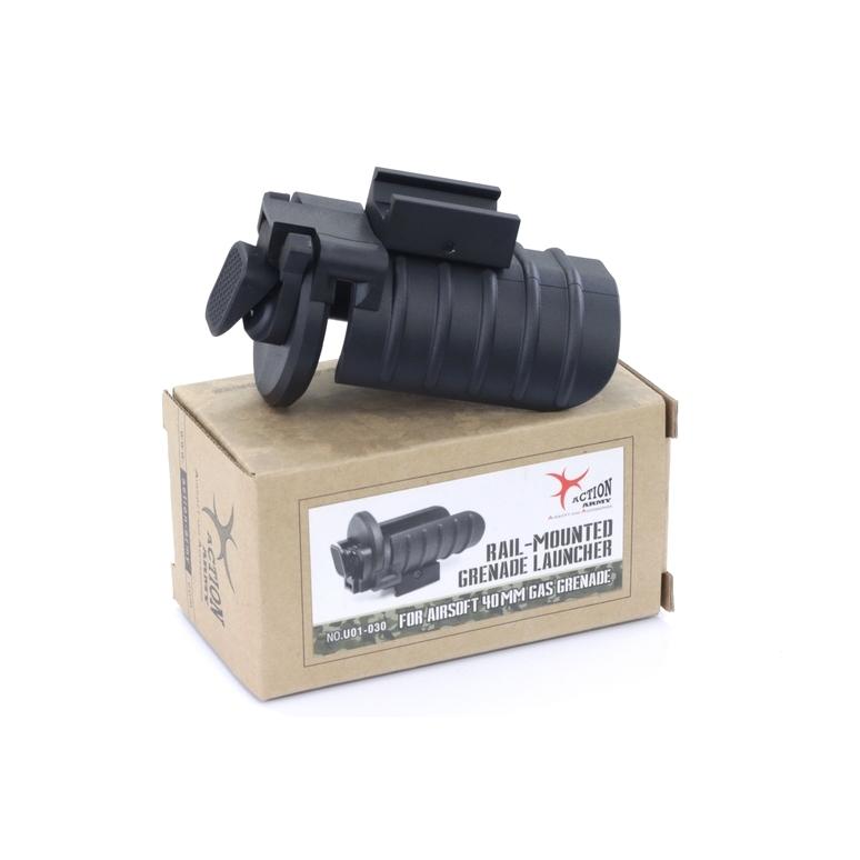 超小型軽量ダブルグレネードランチャー40mmカートホルダー 超小型軽量W (ダブル) グレネードランチャー (Black) | BURST