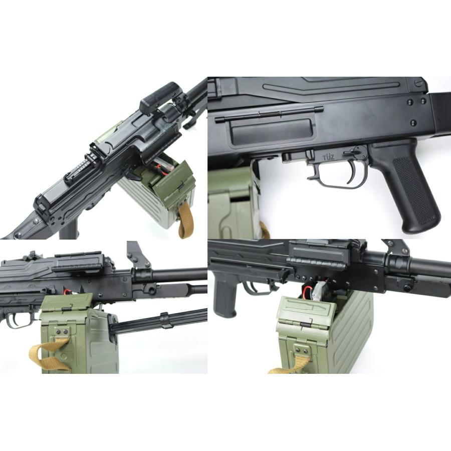 A&K製フルメタル電動ガン PKM ライトマシンガン ポリマーストック版 