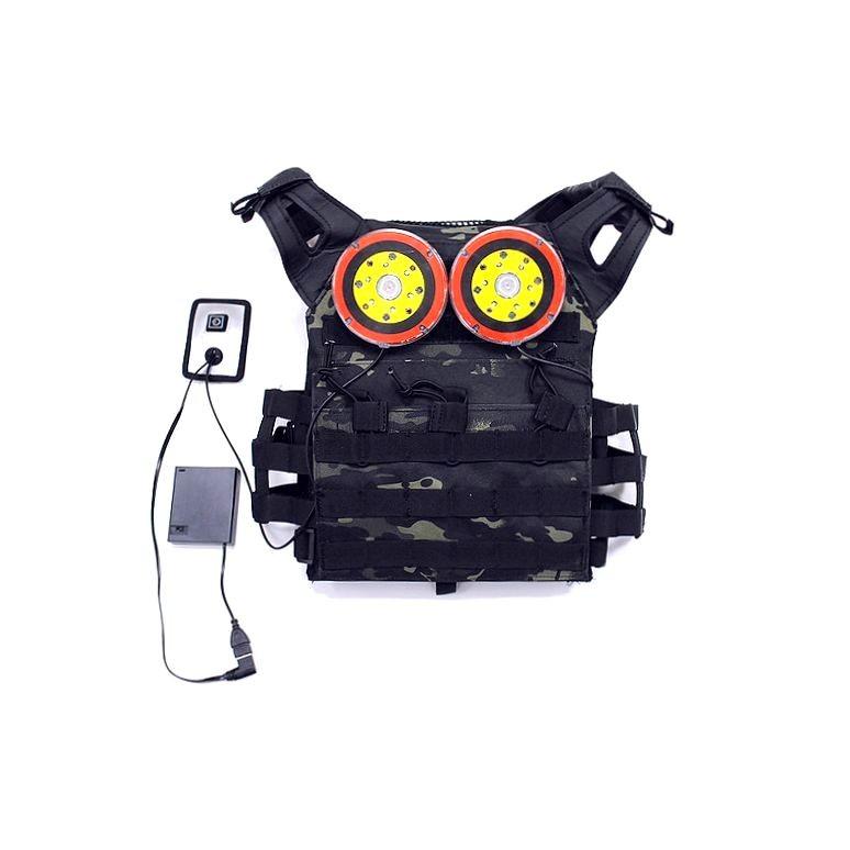 DOUBLE BELL製 WAR GAME 電子ターゲット セット 着脱式 LED 