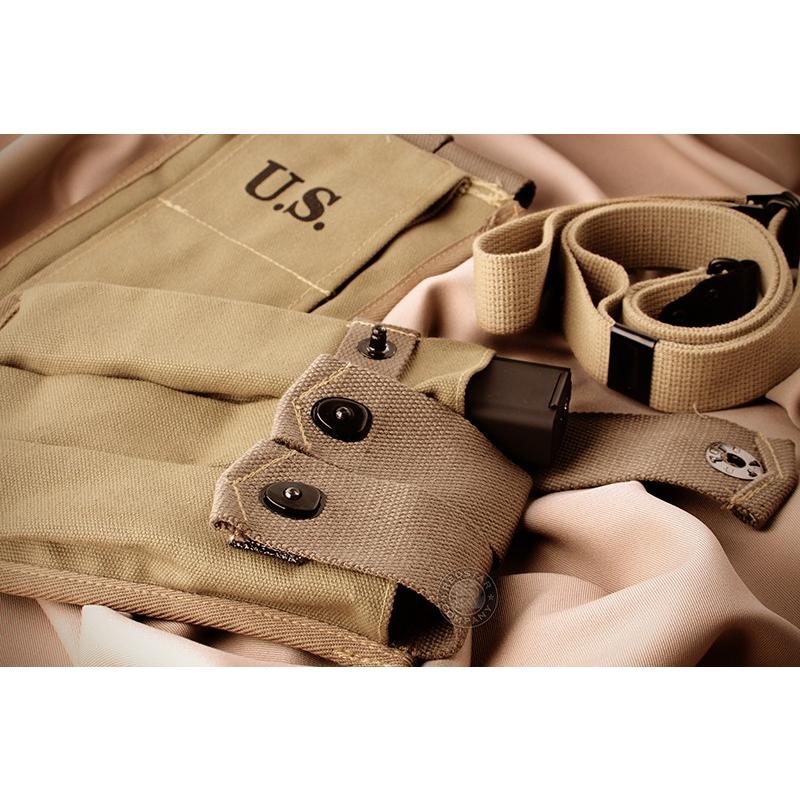 キャンバス製 M1A1トンプソン用 トリプルマガジンポーチ