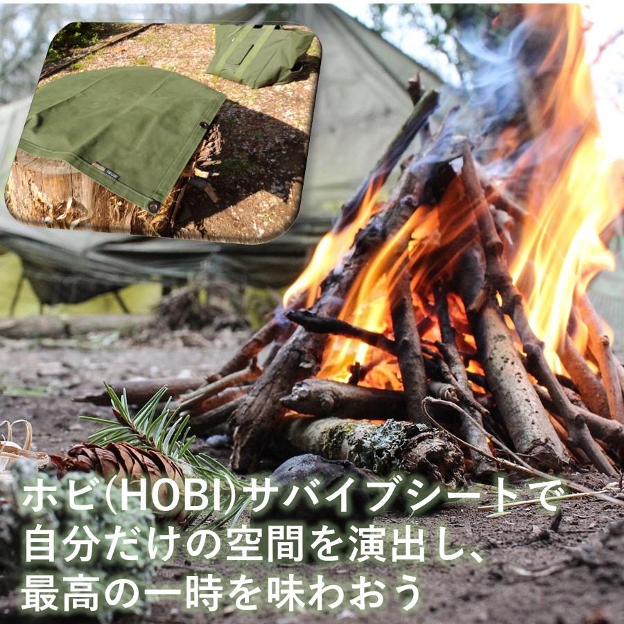 サバイブシートs Hobi 日本製 プレミアム帆布 ソロシート マルチシート 防水パラフィン加工 無骨でタフ 頑丈厚手 陣幕 キャンプ ホビ Made In Japan レビューを書けば送料当店負担
