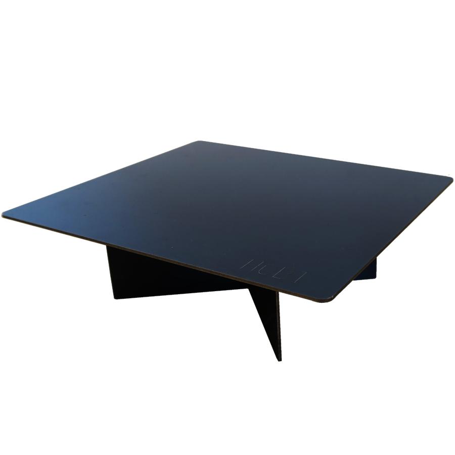ブラックアイアンテーブル HOBI 日本製 漆黒 鉄 無骨でタフ 20×17×6